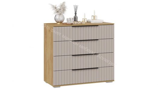 Комод «Хилтон» - 402.010.000 Дуб Крафт золотой, Мокко матовый