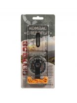 Компас планшетный Следопыт, 8х6х2.4 см, пластик, с визиром и линейкой, жидкостный, PF-TCP-02