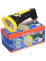 Фонарь ручной, встроенный аккумулятор, Ultraflash, 3807M, зарядка от сети 220 В, пластик, черно-желтый, 12868