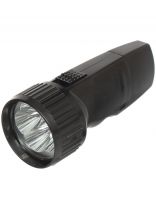 Фонарь ручной, встроенный аккумулятор, Ultraflash, LED 3 859/ 3 857 , зарядка от сети 220 В, пластик, черный, 13374/14020