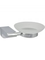 Мыльница Solinne, Mirror B-82705, металл, хром, стекло-сатин, 2541.106