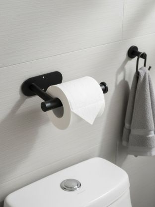 Держатель для туалета, металл, черный, Y4-9913