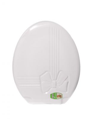 Сиденье для унитаза пластик, Бантик, белое, Dogus, 104-404-00-01