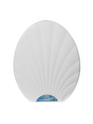 Сиденье для унитаза пластик, Ракушка, белое, Dogus, 1022