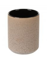 Стакан для зубных щеток, 8.5х9.5 см, камень, бежевый, CE2470AA-TB