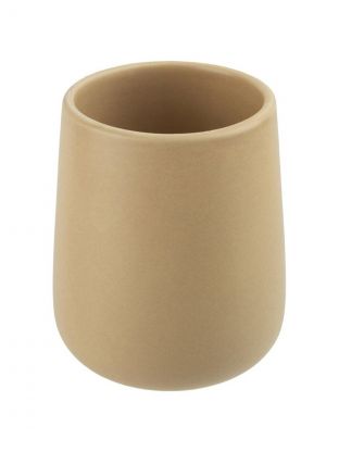 Стакан для ванной комнаты 9х9х10.7 см, керамика, Рыжий кот, Опал, 109853