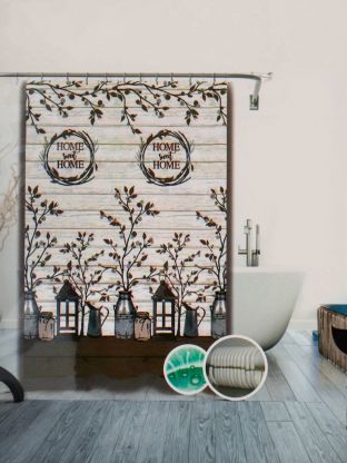 Штора для ванн 180х180 см, полиэстер, Home, T2022-7096