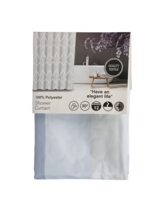 Штора для ванн 180х180 см, полиэстер, Ромбикит, A310064