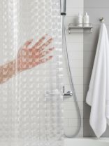 Штора для ванн 180х180 см, EVA, Dekotex, Sweet Sun Square, бежевая, 3D