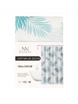 Штора для ванн 180х180 см, Peva, Naonao, голубой принт, A310148