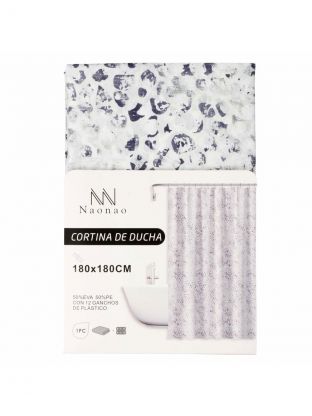 Штора для ванн 180х180 см, Peva, Naonao, синий принт, A310147