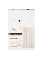 Штора для ванн 180х180 см, Peva, Naonao, Принт на белом, A310137