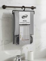 Штора для ванн 180х180 см, Peva, Серый матовый, с кольцами, Y4-11177