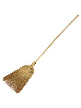 Метла сорго, плоская, с черенком, хозяйственная