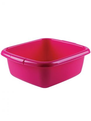 Таз пластик, 11 л, квадратный, с ручкой, №3 Дюна, в ассортименте, Dunya Plastik, 10113