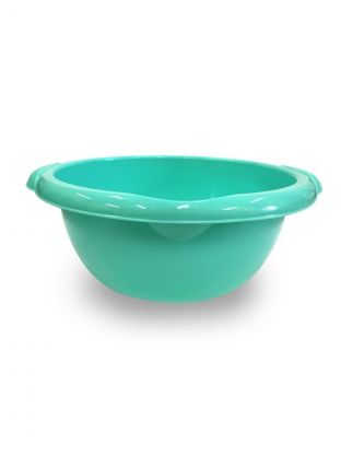 Таз пластик, 9.5 л, круглый, с ручкой, с носиком, в ассортименте, Мультипласт, MPG4685