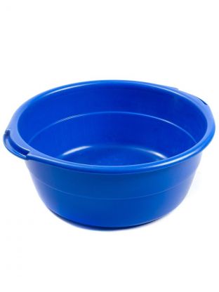 Таз пластик, 14 л, круглый, с ручкой, повышенной прочности, в ассортименте, Радиан, 10121401