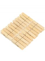 Прищепки бамбук, 20 шт, 7 см, Bamboo, Y3-721