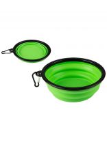 Миска для животных Рыжий кот, силикон, 1 л, складная