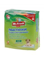 Пеленки для домашних животных одноразовые, гелевые, приучение к месту, Mr.fresh, 15 шт, 40х60 см