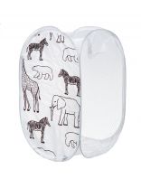 Корзина для белья и игрушек, 30х30х48 см, прямоугольная, белая, Y4-6492