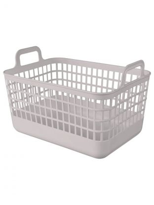 Корзина универсальная, 12 л, 32х22.4х21 см, прямоугольная, полипропилен, светло-бежевая, Бытпласт, Ково, 435296134