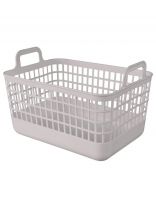 Корзина универсальная, 12 л, 32х22.4х21 см, прямоугольная, полипропилен, светло-бежевая, Бытпласт, Ково, 435296134