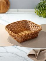 Корзина декоративная 23х23х8 см, квадратная, плетеная, Y4-8904