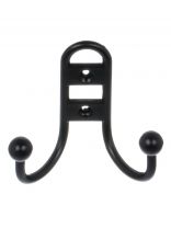 Крючок-вешалка 2-рожковый, Стандарт, 208 B BL, 14 619, матовый черный