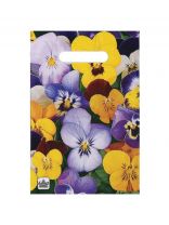 Пакет 30х20 см, 30 мкм, ПВД, с прорезными ручками, в ассортименте, Тико, 005011