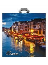 Пакет 45х45 см, 70 мкм, ПЭТ ПВД, с петлевыми ручками, в ассортименте, 7122