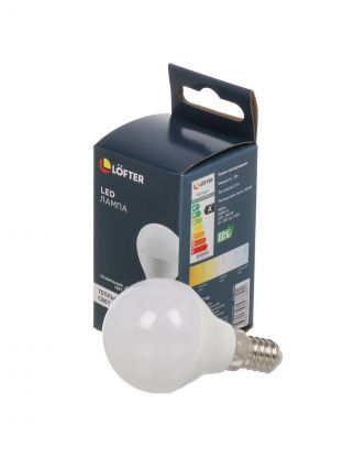 Лампа светодиодная E14, 7 Вт, 60 Вт, 220 В, шар, 3000 К, теплый белый свет, Lofter