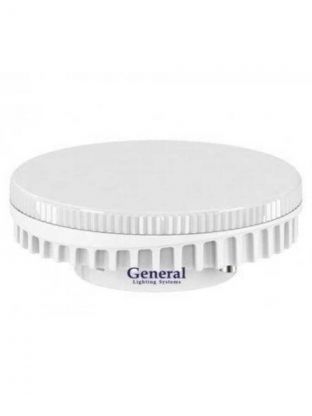 Лампа светодиодная GX53, 9 Вт, 230 В, таблетка, 6500 К, холодный белый свет, General Lighting Systems, GLDEN-GX53, 642900