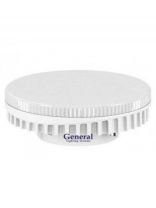 Лампа светодиодная GX53, 9 Вт, 230 В, таблетка, 6500 К, холодный белый свет, General Lighting Systems, GLDEN-GX53, 642900