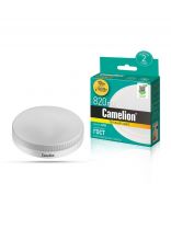 Лампа светодиодная GX53, 10 Вт, 90 Вт, 220 В, таблетка, 3000 К, теплый белый свет, Camelion, 12053