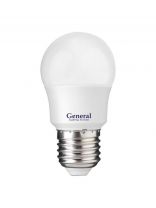 Лампа светодиодная E27, 10 Вт, 230 В, шар, 2700 К, теплый белый свет, General Lighting Systems, GLDE, 683600
