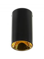 Светильник светодиодный, JazzWay, PDL-R 14080, 50 Вт, GU10, IP20, 8х8х14 см, 230 В, черный, золотой, 5031364