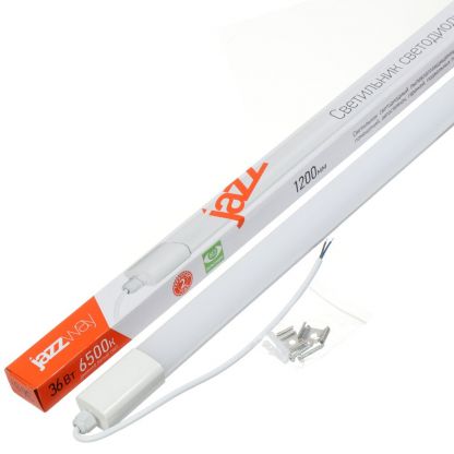 Светильник светодиодный, JazzWay, Compact PWP-С4, 36 Вт, 6500 К, 3200 Лм, IP65, 120х3.8х2.85 см, белый, 5016668