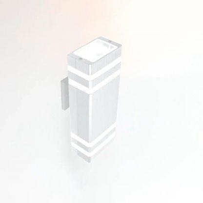 Светильник фасадный General Lighting Systems, Катет, 50 Вт, GU10, на 2 лампочки, IP65, 11х11.5 см, белый, 662591