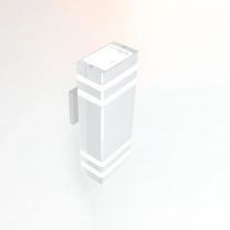 Светильник фасадный General Lighting Systems, Катет, 50 Вт, GU10, на 2 лампочки, IP65, 11х11.5 см, белый, 662591