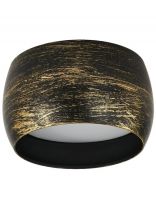 Светильник накладной General Lighting Systems, Чаша, 50 Вт, GX53, на 1 лампочку, IP20, 9х9х5 см, Спот, черненое золото, 661337