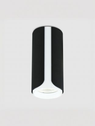 Светильник накладной General Lighting Systems, Монохром, 50 Вт, GU10, на 1 лампочку, IP20, d5.8х6х13 см, Спот, черный-белый, 661708