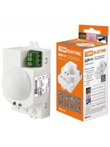 Датчик движения встраиваемый, 1200 Вт, 1-8 м, 120°, 360 °, IP20, 3+ лк, 5.8 ГГц, TDM Electric, ДДМ-01, SQ0324-0015