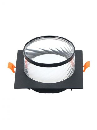 Светильник встраиваемый Элегия, GX53, квадратный, черный, General Lighting Systems, GCL-GX53-H38