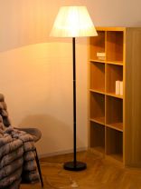 Светильник напольный черный, РС20651 BK+CR/1F (shade+body), торшер