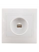 Розетка телефонная скрытой установки, без заземления, белая, TDM Electric, Таймыр RJ11, SQ1814-0020