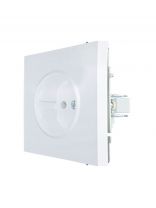 Розетка скрытой установки, 1 гнездо, без заземления, 16 А, 250 В, пластик, IP20, белая, безвинтовой, зажим/клемма, Lezard, Zima, 704-0288-121BQC