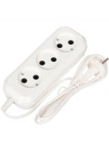 Удлинитель бытовой 3 гнезда, 7 м, ШВВП, без заземления, 6 А, Обиход, РС-3, 150-507