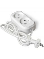 Удлинитель бытовой 2 гнезда, 2 м, ПВС, 2х0.75 мм2, без заземления, UNIVersal, У6, 011М-02