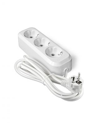 Удлинитель бытовой 3 гнезда, 2 м, ПВС, 3х0.75 мм2, с заземлением, UNIVersal, У10, 554-02